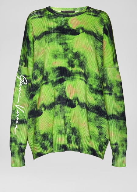 Pulovere Versace Versace Tie-Dye Cashmere Blend Dama | JNDSMKG-53